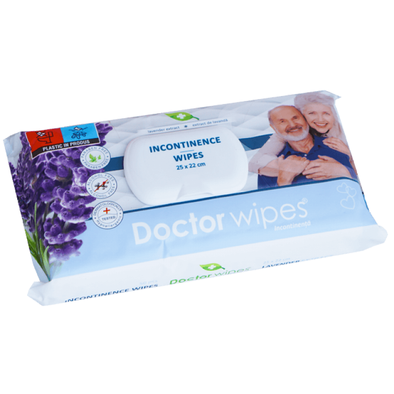 Șervețele umede pentru incontinență Dr Wipes 50 buc